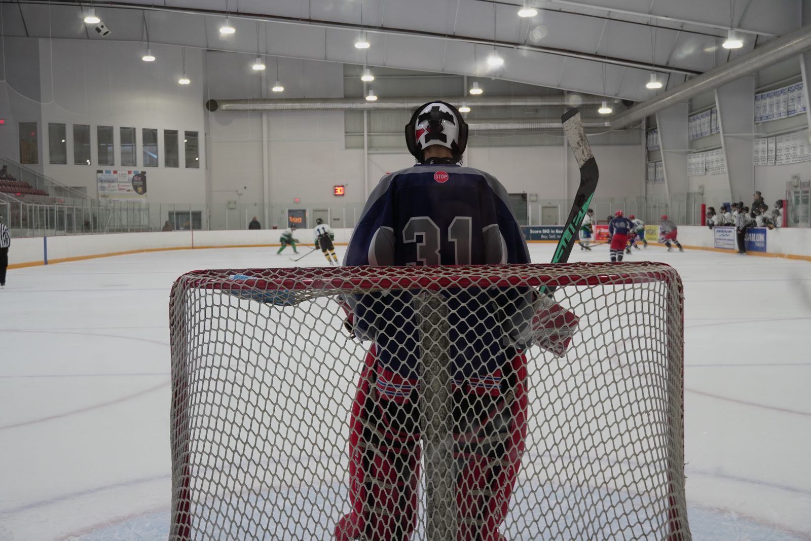 Hockey game photo
