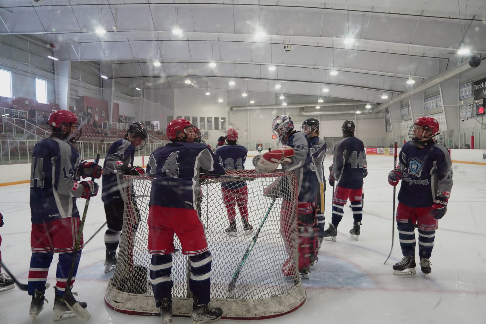Hockey game photo