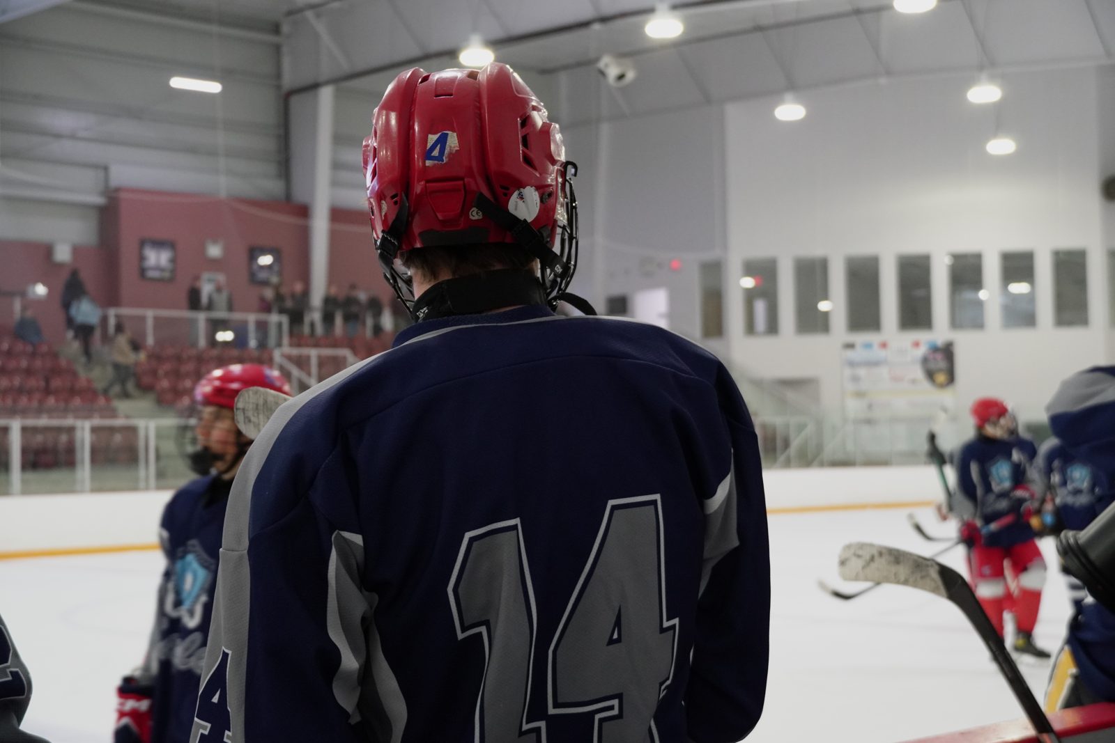 Hockey game photo